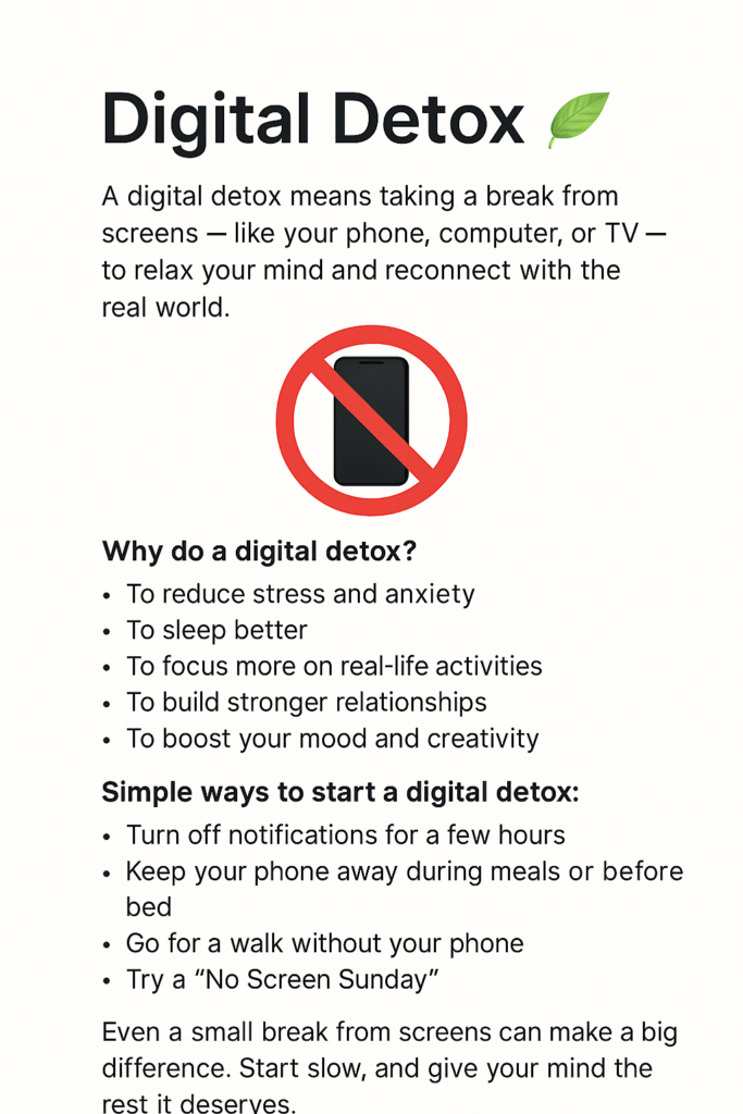 Digital Detox